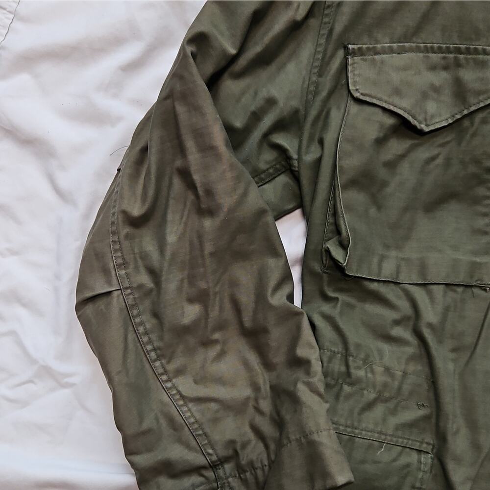 Vintage U.S. Air Force Green Cold Weather Field Jacket Hood Liner S Reg - Picture 3 of 9